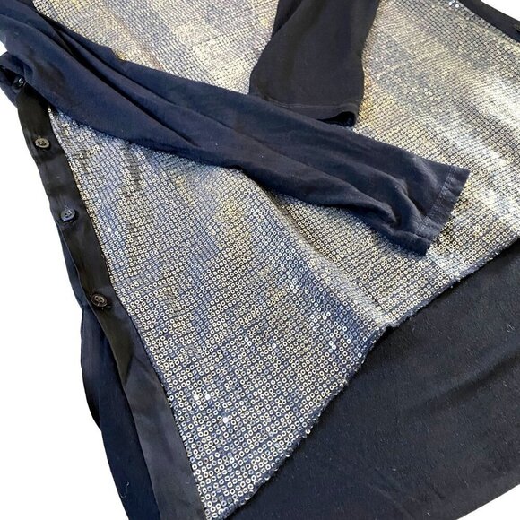 Bella Amore Made in Italy Sequin Tunic Women's M/L Designer Luxury‎ Party Chic - Picture 5 of 9